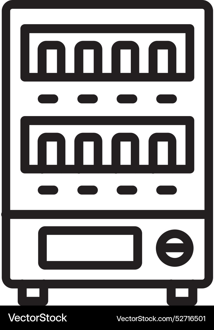 Vending machine line icon design Vector Image