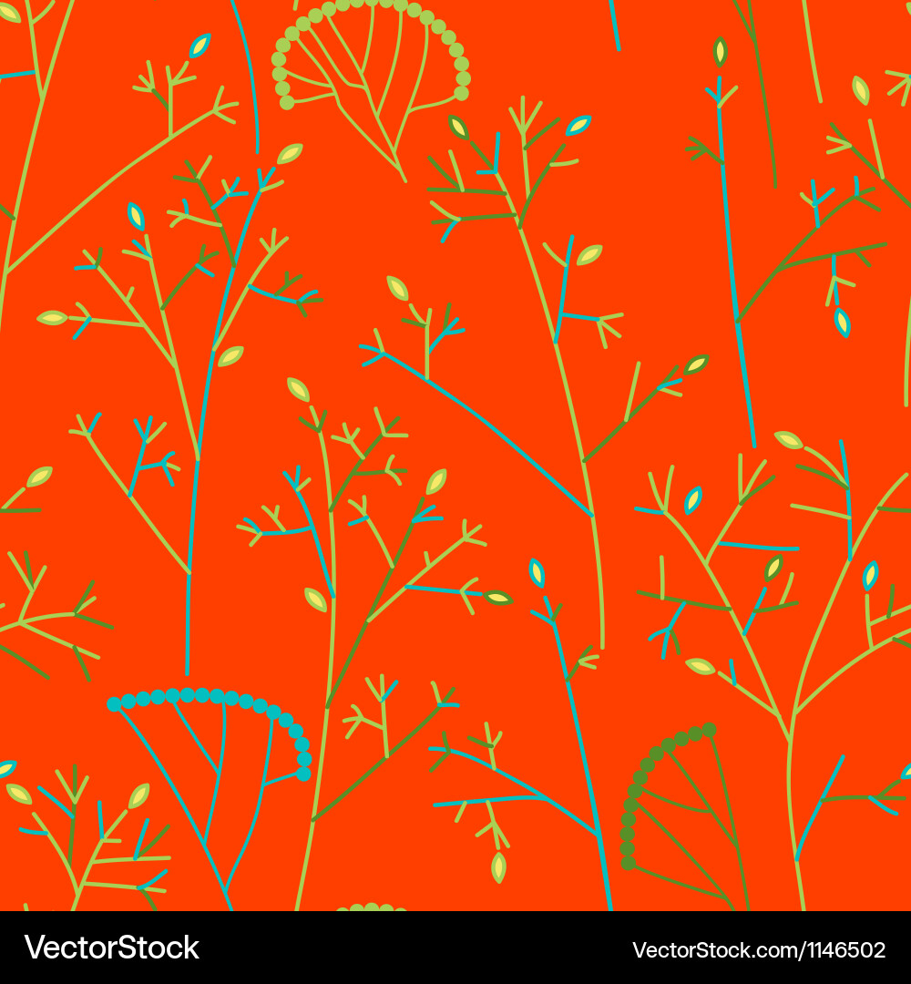Branch and Leaf Pattern vector image
