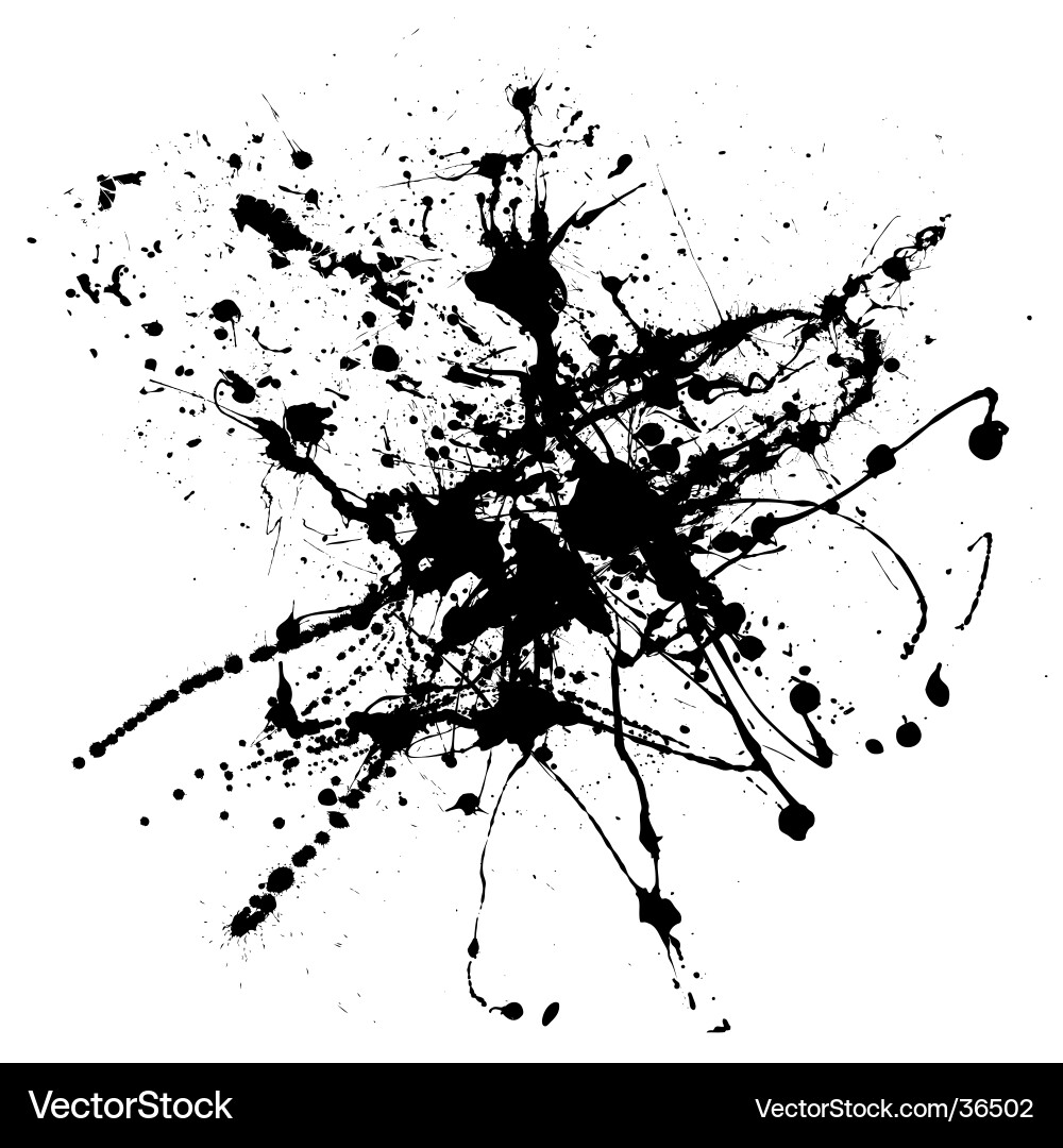 Colorful Paint Splatter vector image