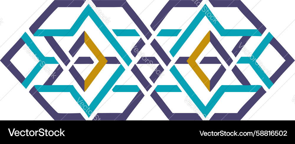 Geometric Hexagonal Pattern Vector Image
