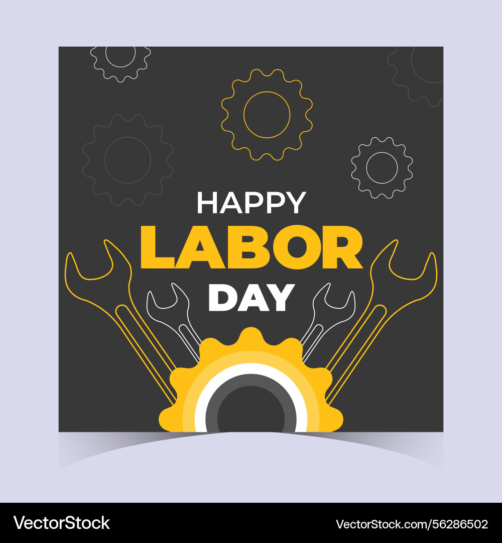 International labor day web banner poster Vector Image