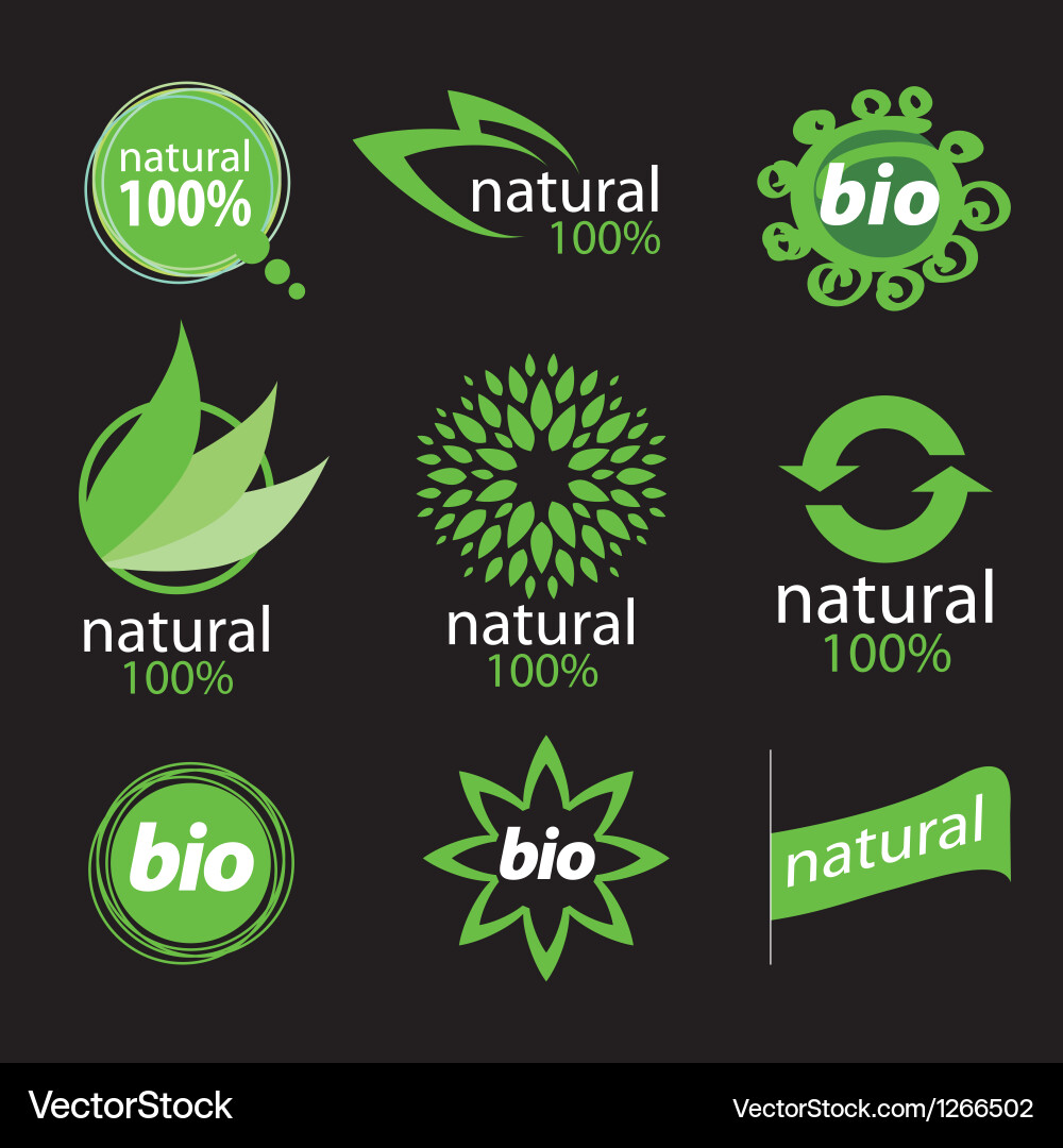 Nature & Wellness Icons vector image