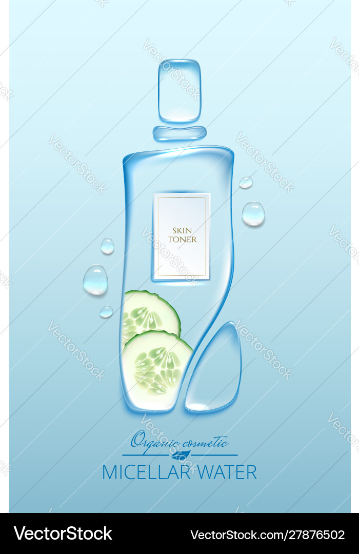 Original Werbeposter Design mit Wasser Original Werbeposter Design mit Wasser vektorbild