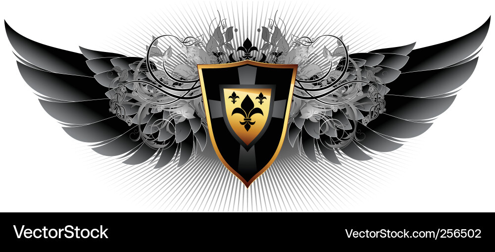 Ornate Shield Pattern Vector Image