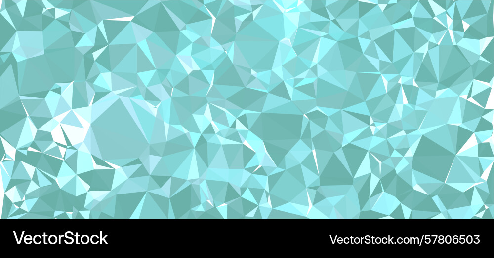 Abstract background green polygon pattern low vector image