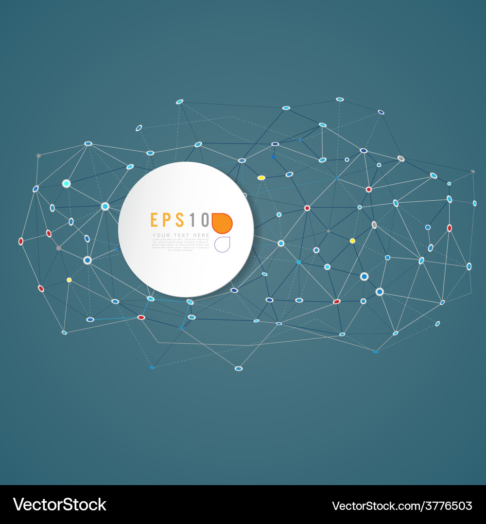 Abstract mesh background lines and shapes Vector Image