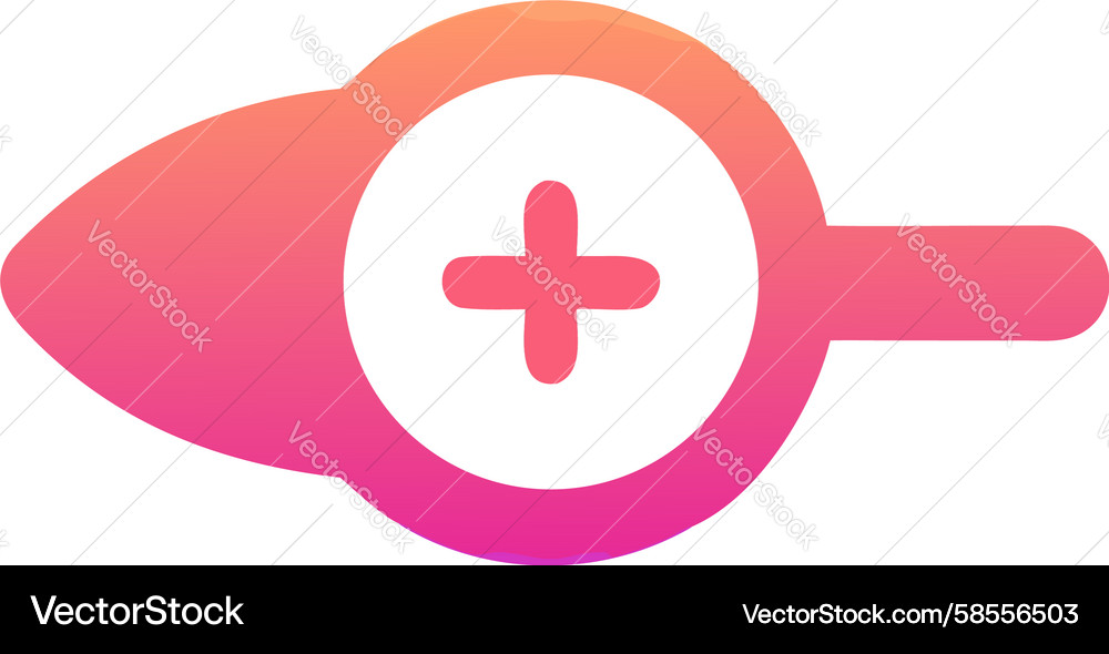 Gradient Plus Icon - Add Button Vector Image