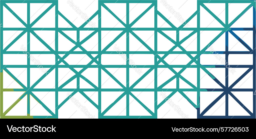 Intersecting geometric grid pattern modern vector image