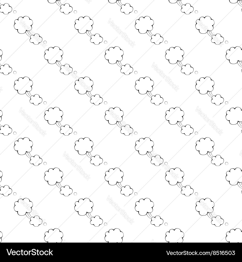Speech bubble pattern seamless Vector Image