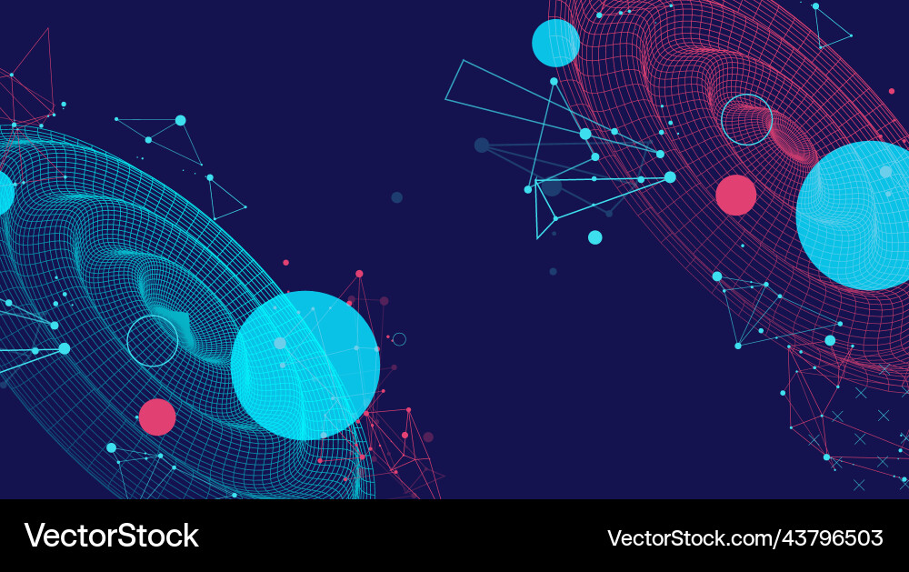 Template for science and technology presentation Template for science and technology presentation vector image
