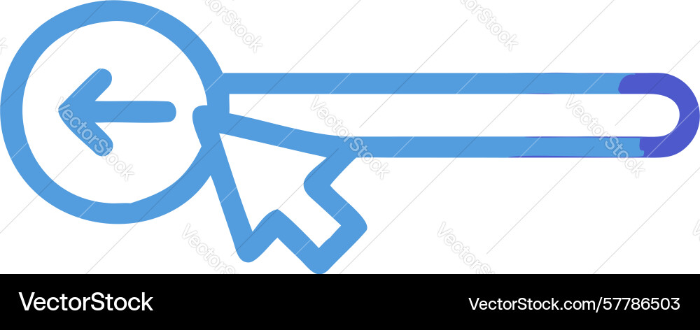 Zurück Suchsymbol vorheriges Navigationsdesign Vektorbild