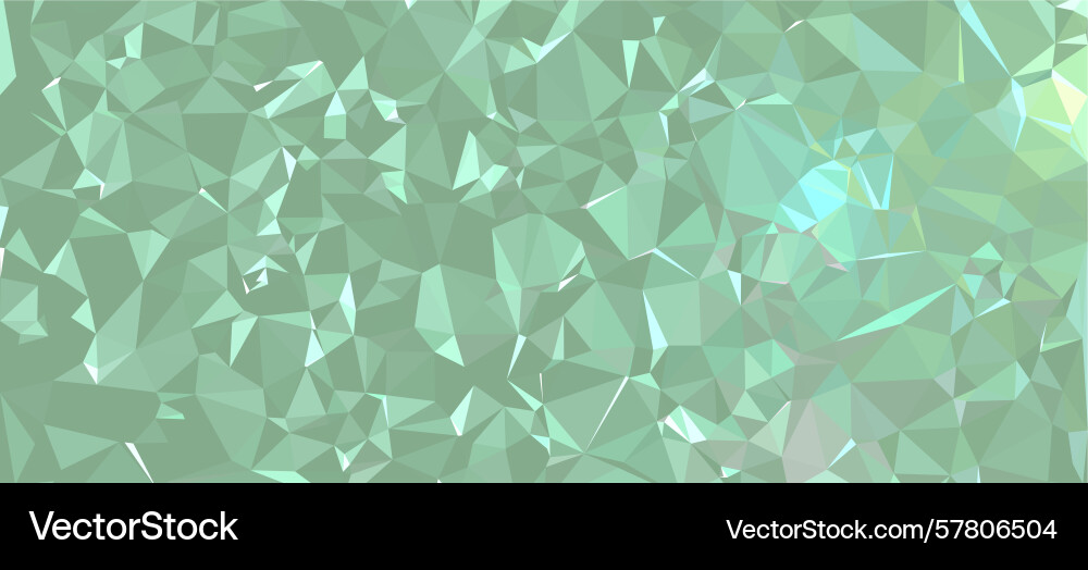 Abstract background green polygon pattern low Abstract background green polygon pattern low vector image