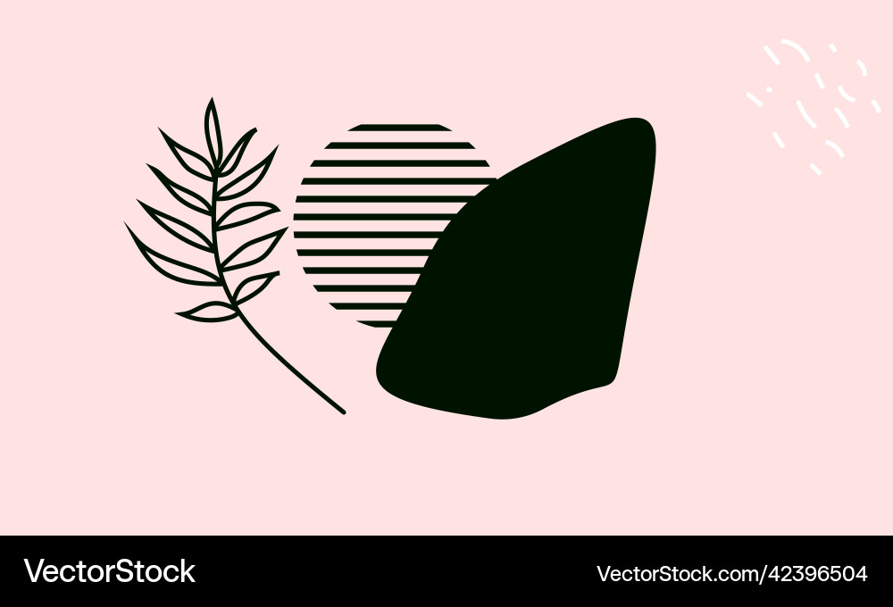 Abstract design with doodles and various shapes Abstract design with doodles and various shapes Vector Image