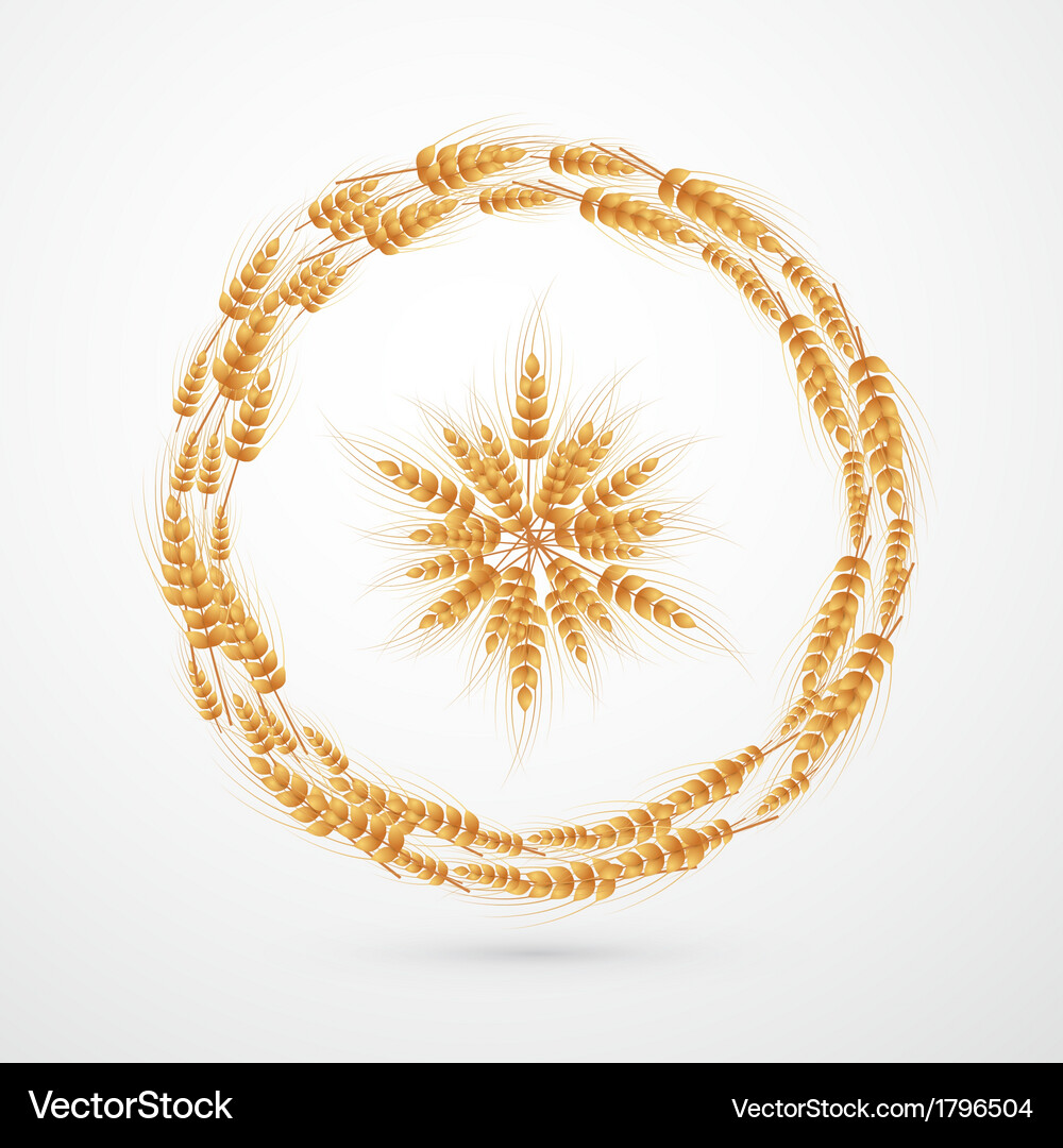Abstract ears of wheat background Vector Image