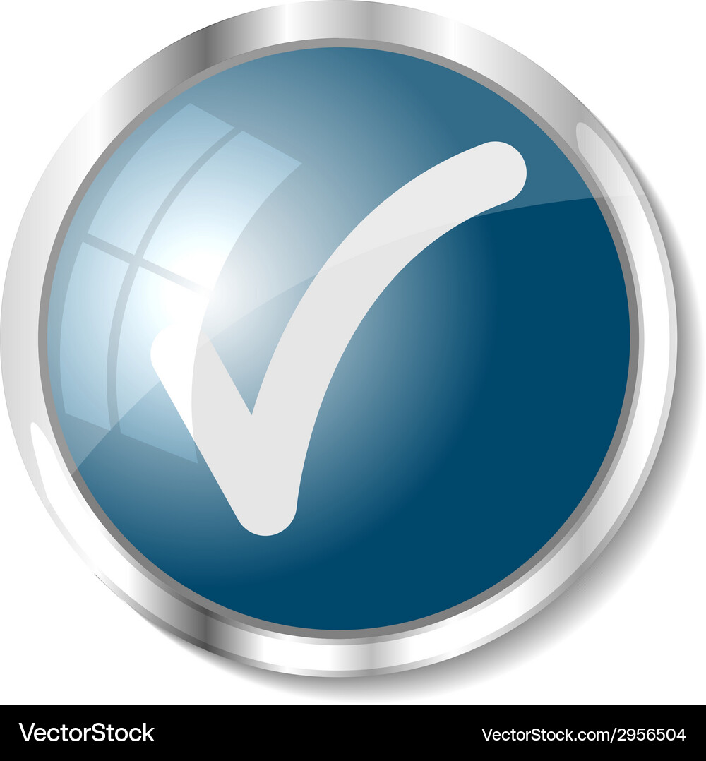 Blue web button Vector Image