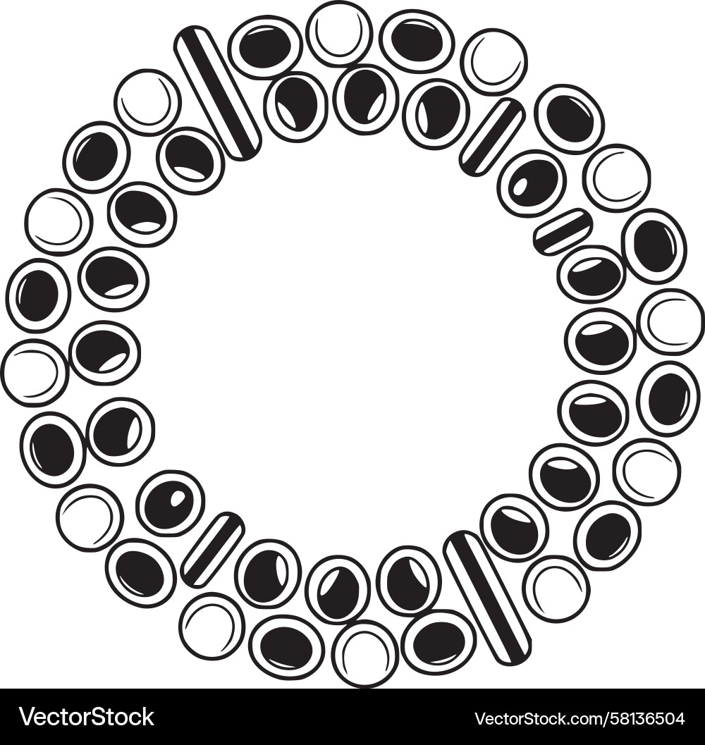 Circular Minimalist Pattern Vector Image