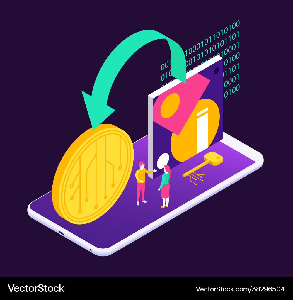 Crypto Art Monetization – Royalty-Free Vector | VectorStock