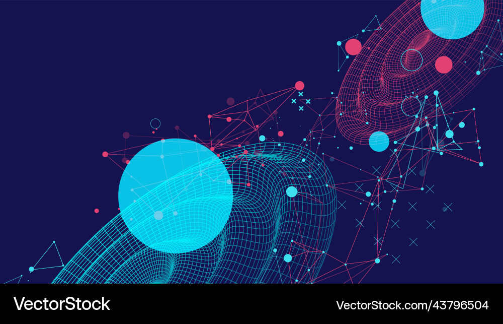 Template for science and technology presentation Template for science and technology presentation vector image