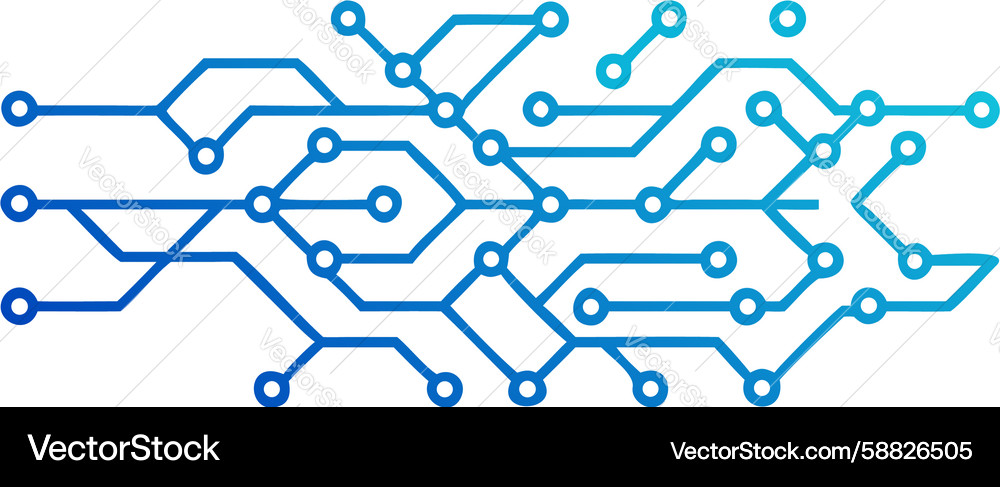 Abstract Tech Network Lines Vector Image