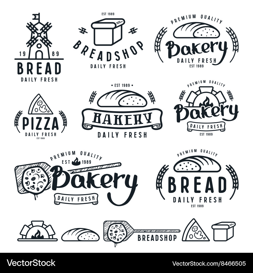 Bakery Labels & Badge Set vector image