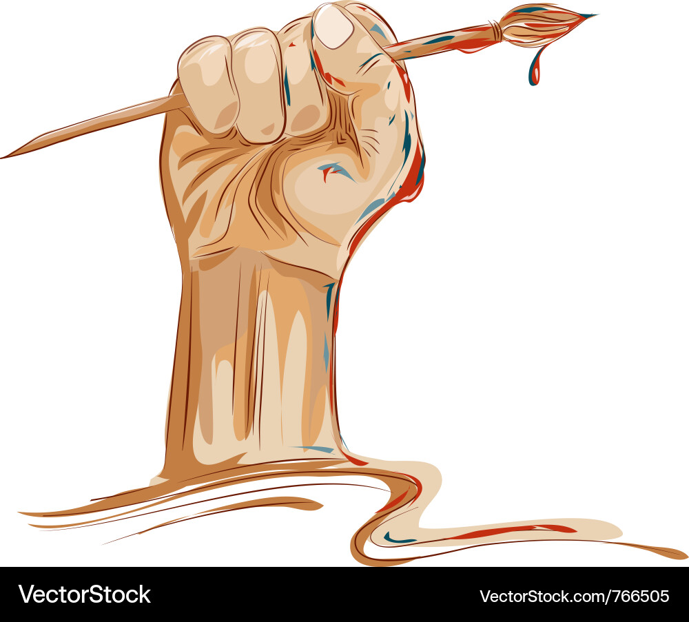 Dynamic Flow Hand Vector Image