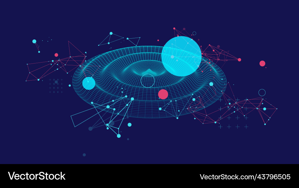 Template for science and technology presentation Template for science and technology presentation Vector Image