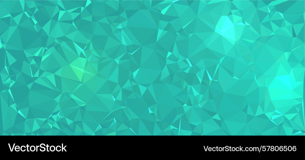 Abstract background green polygon pattern low vector image