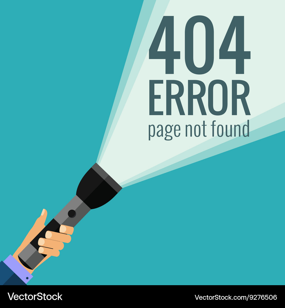 Concept 404 error Vector Image