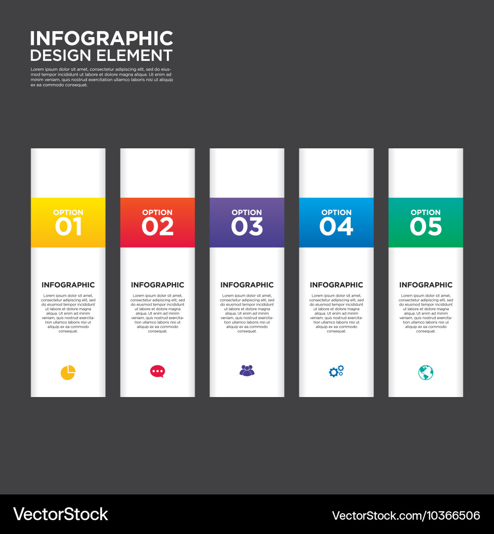 Infographic business report template layout vector image