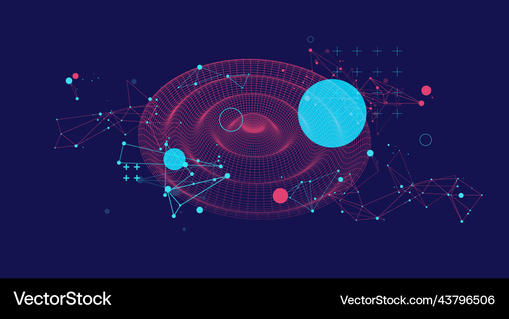 Template for science and technology presentation Template for science and technology presentation vector image