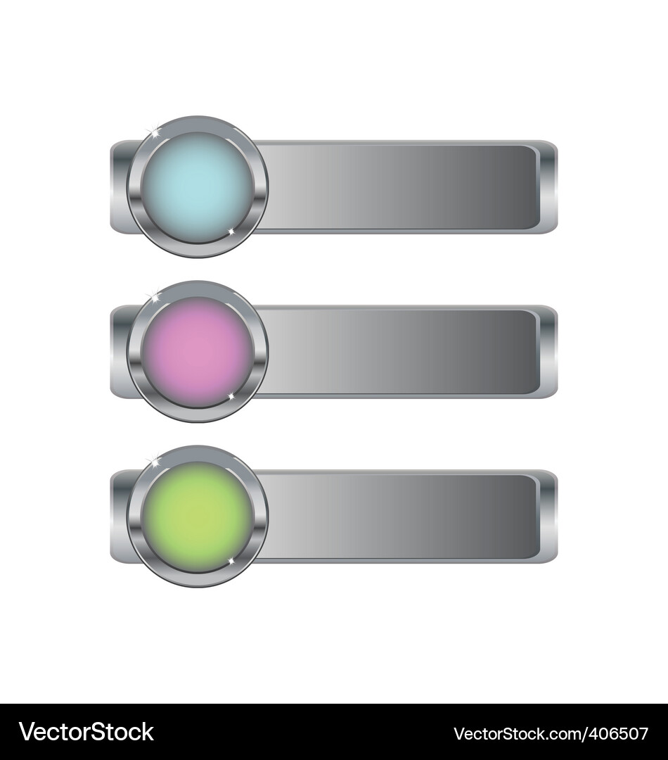 Buttons set Vector Image