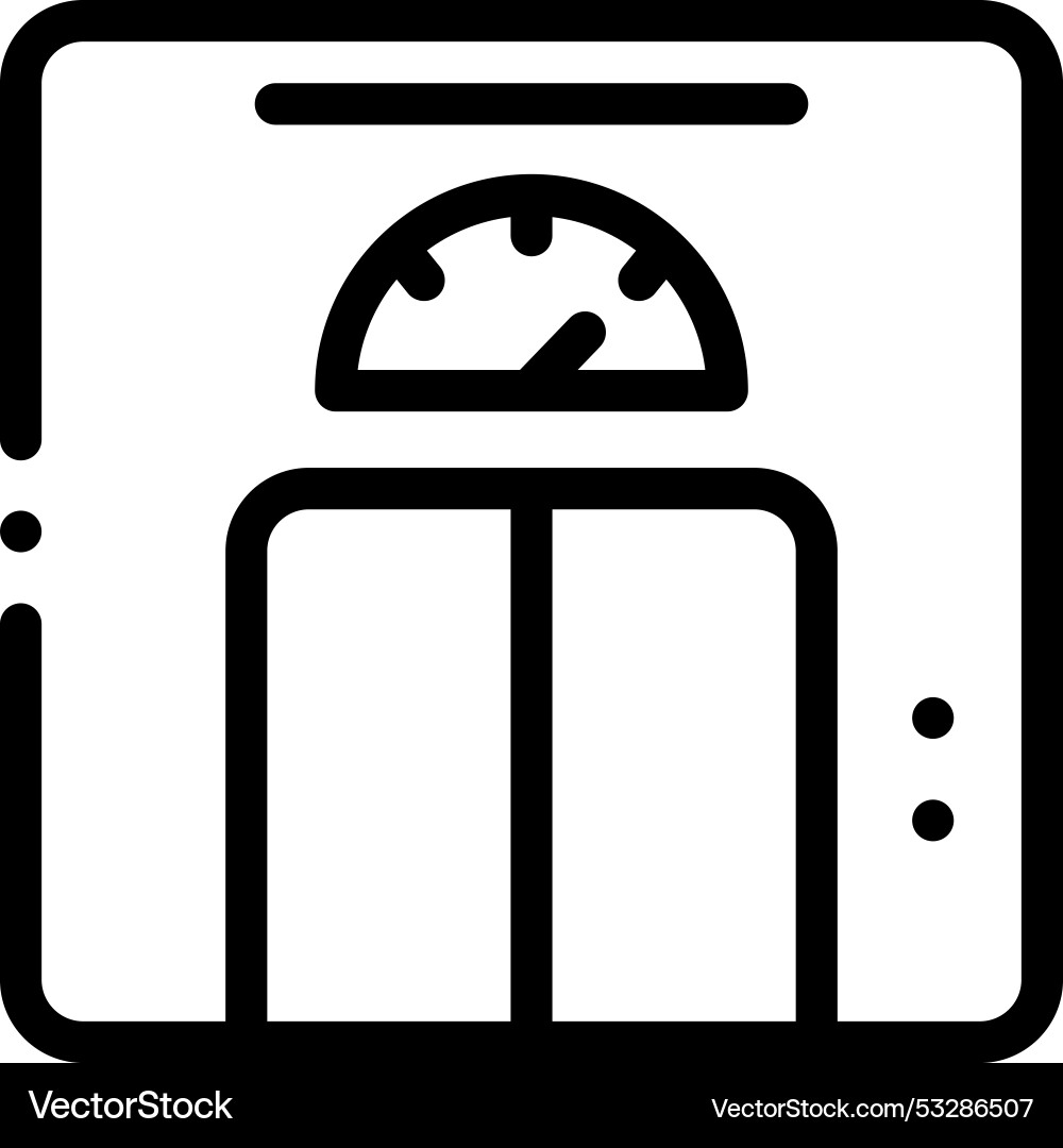 Elevator icon thin linear style design isolated Elevator icon thin linear style design isolated vector image