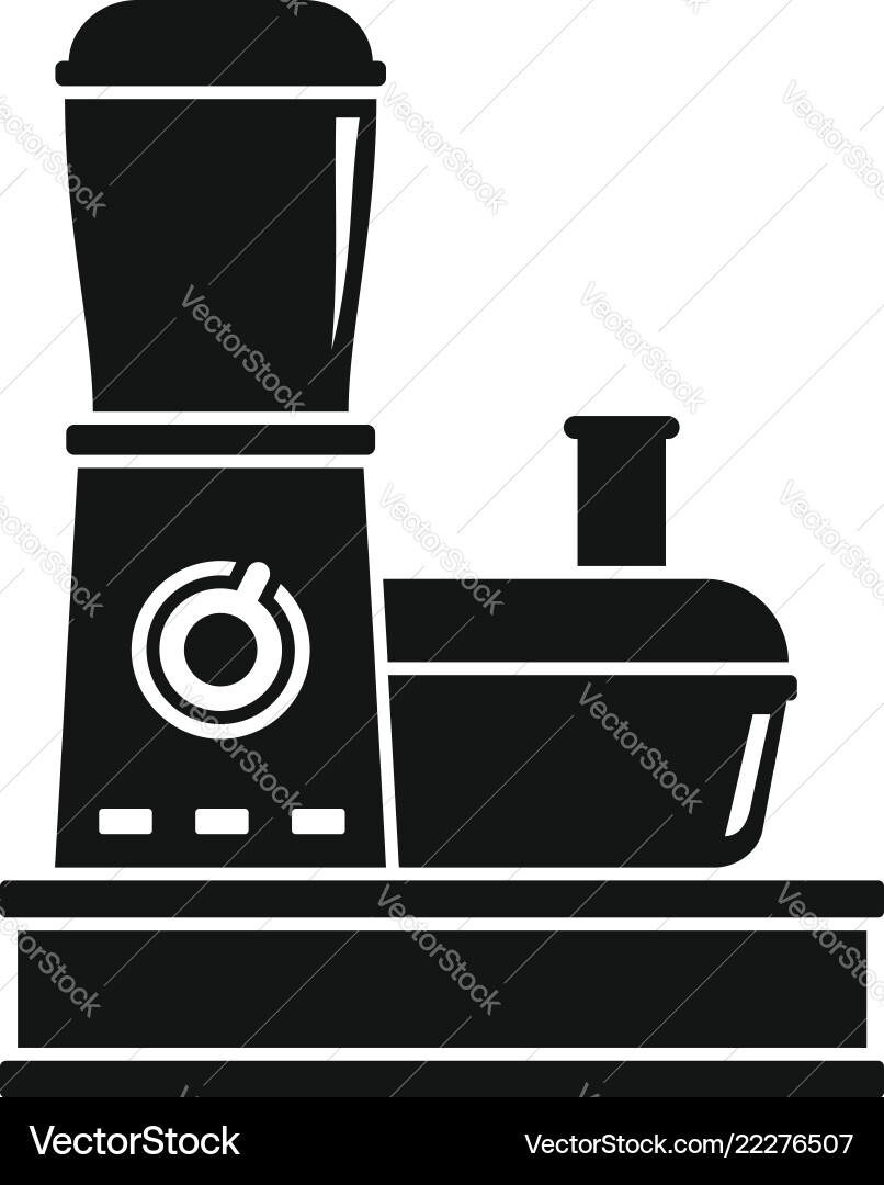 Food processor icon simple style Vector Image