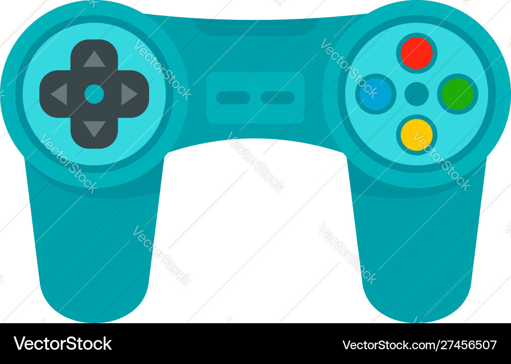 Gadget game controller icon flat style Gadget game controller icon flat style vector image
