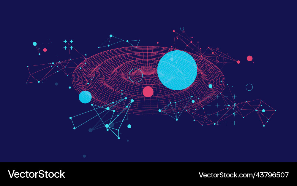Template for science and technology presentation Template for science and technology presentation vector image