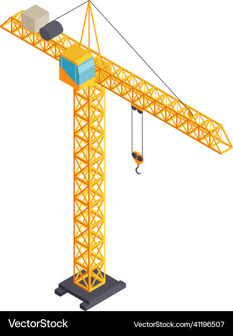 Tower crane icon Royalty Free Vector Image - VectorStock