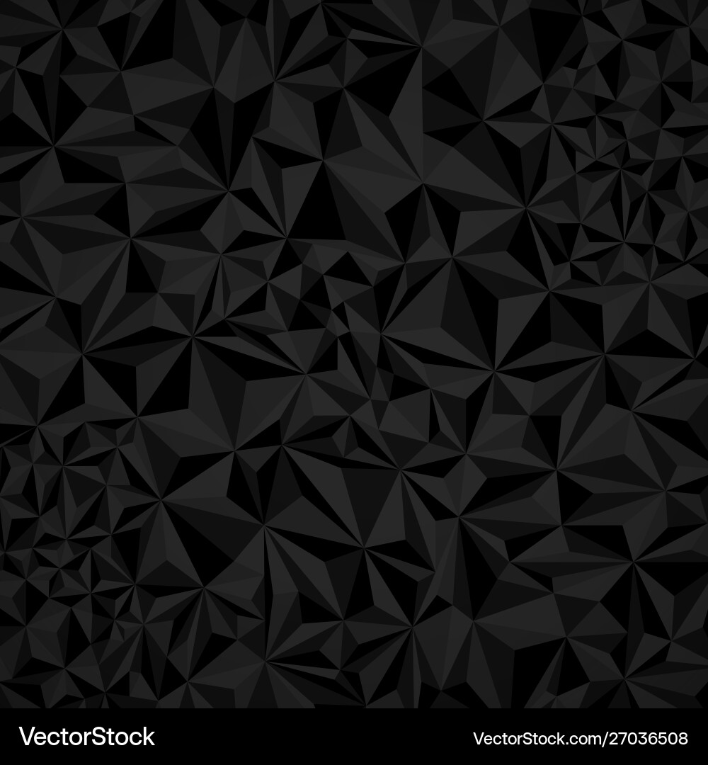 Dark black abstract triangular background Dark black abstract triangular background Vector Image