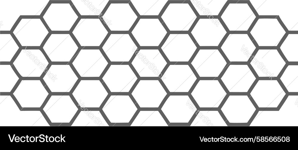 Detailed Hexagonal Pattern Vector Image