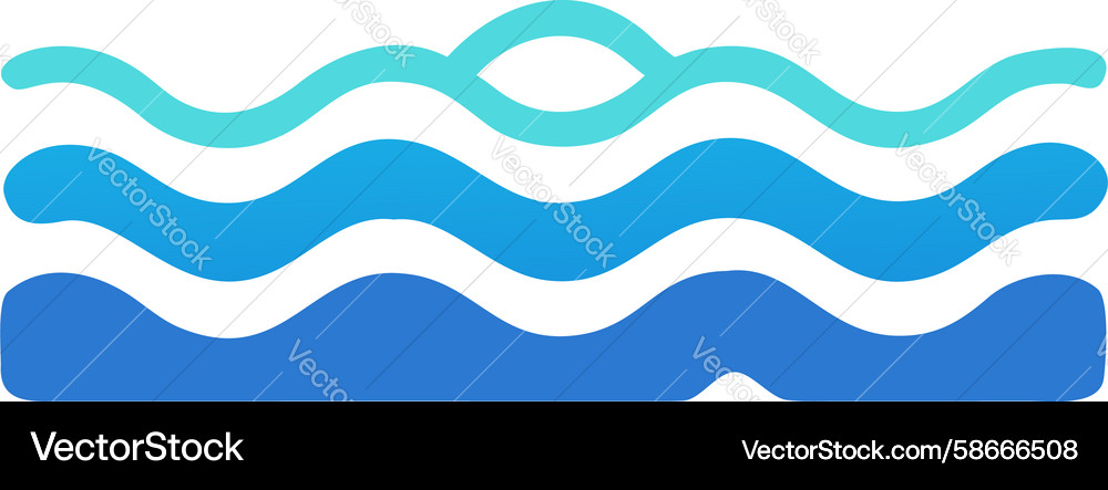 Ocean Wave Pattern Vector Image