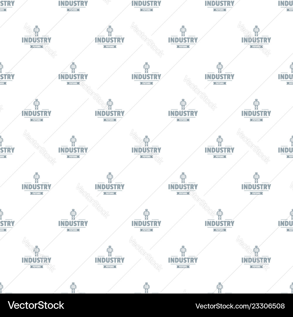 Robot metal pattern seamless Robot metal pattern seamless vector image