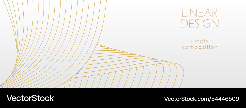 A pattern of wavy lines luxurious abstract Vector Image