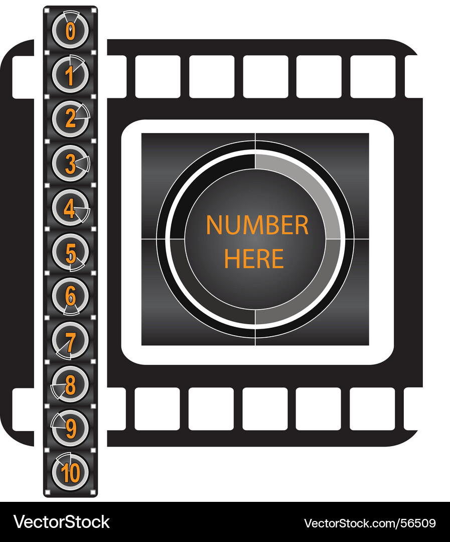 Countdown Timer Display Vektorbild