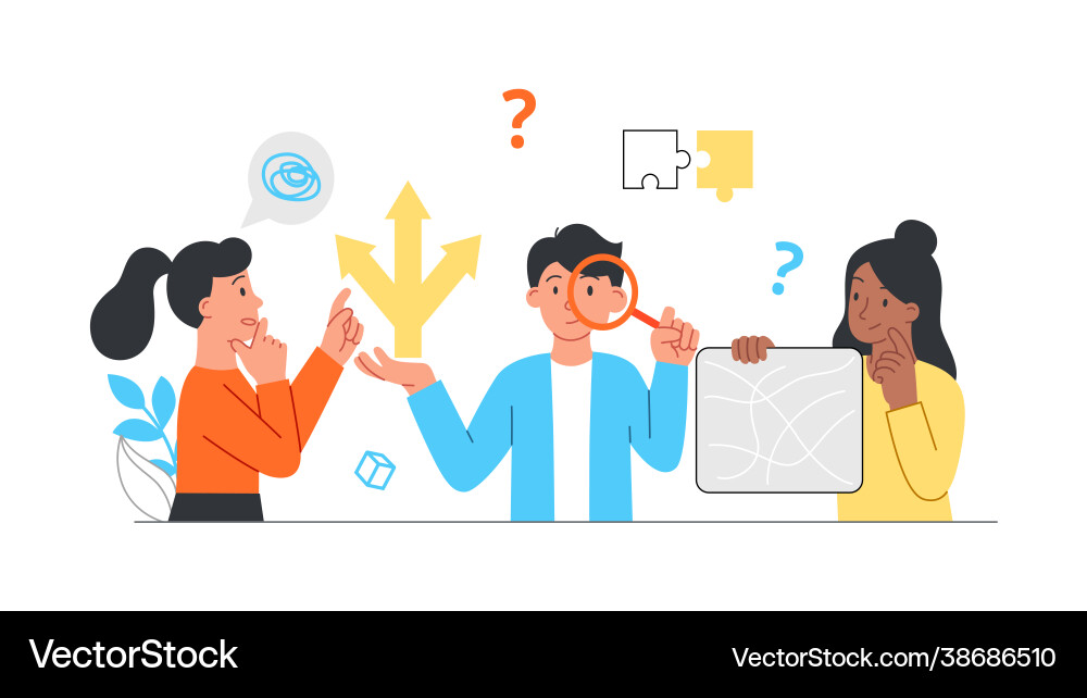 Brainstorming & Problem Solving vector image