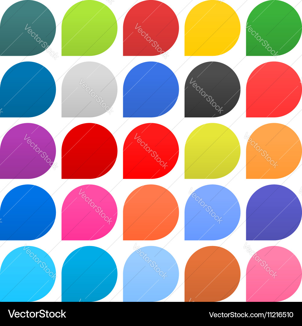 Flat speech bubble sign web icon circle shape vector image
