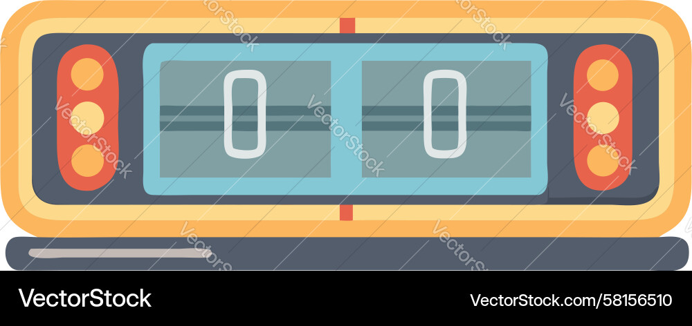 Retro Game Timer Display Vector Image