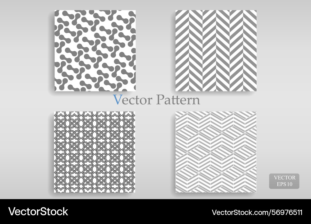 Geometric pattern set Geometric pattern set Vector Image