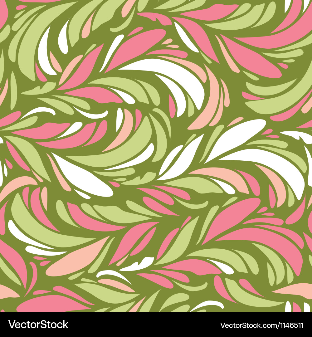 Seamless abstract pattern with bright feather Vector Image