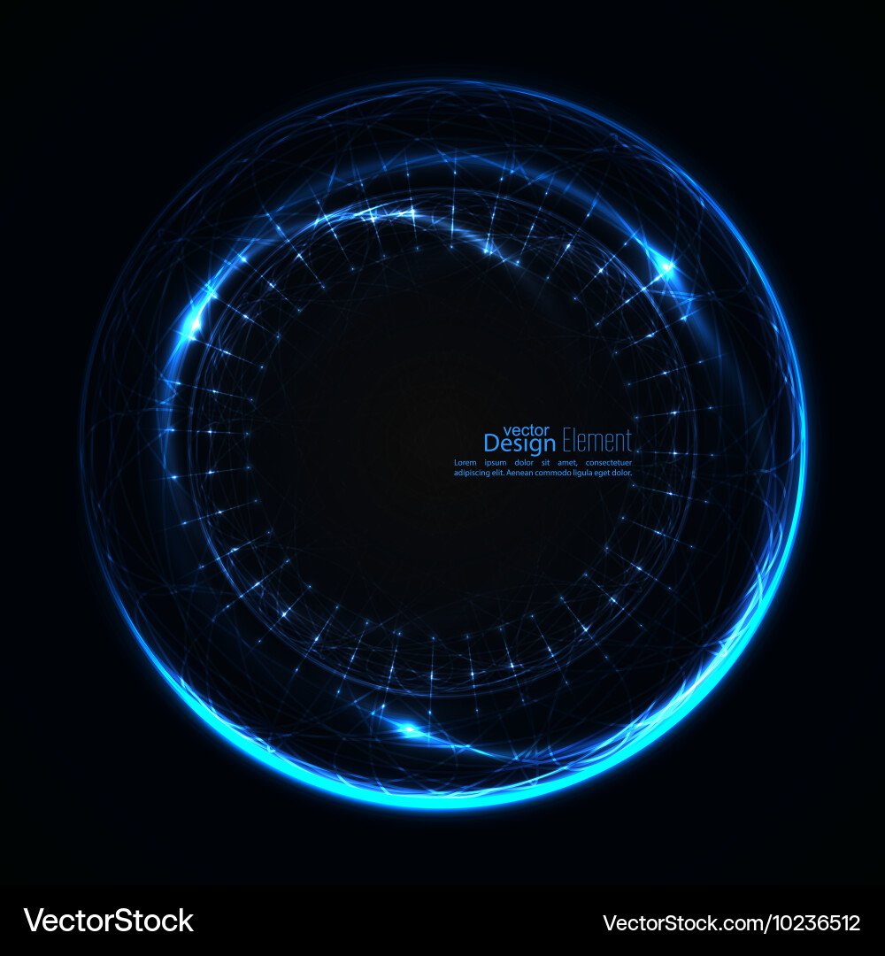 Abstract Glowing Particle Background vector image