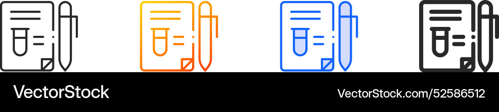 File iconthin linear gradient blue stroke File iconthin linear gradient blue stroke vector image