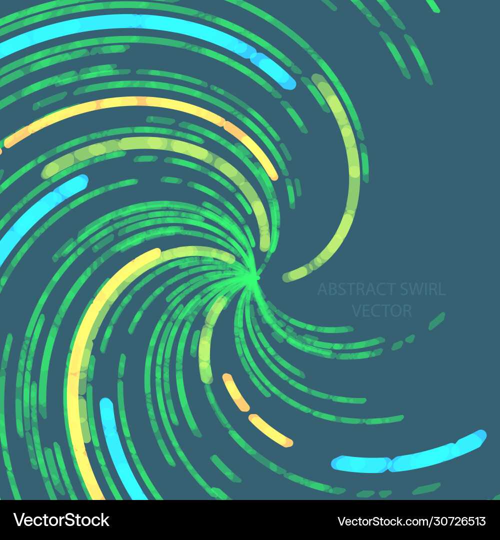 Abstract green lines swirl motion concepts vector image